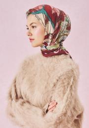 sweet cherry starlıght desen floş eşarp