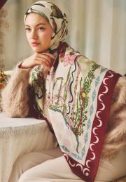 sweet cherry starlıght desen floş eşarp 2