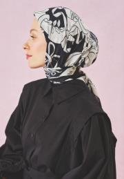 blackk eternal desen floş eşarp 2