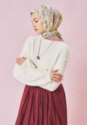 pınk dream cındırella dream desen floş eşarp 2