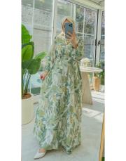 su yeşili le lys elbise 2