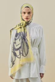 sarı modern grace şal