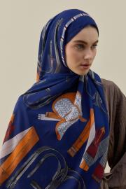 lacivert artisan şal