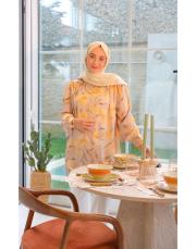 sarı sofia ipek yoryo gömlek 2