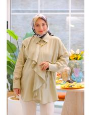 soft yeşil lavin volante gömlek 2