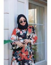  lavin çiçek bahçesi siyah elbise