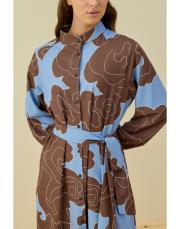 acı kahve lady krep elbise 3