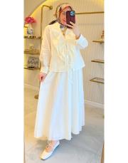 ekru 22864 ışıltılı ipli takım 2