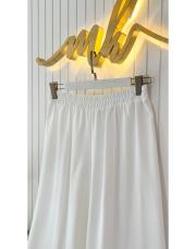 beyaz adriana bol paça pantalon 2