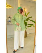 beyaz adriana bol paça pantalon 5
