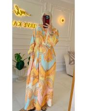 gold lady krep elbise 2