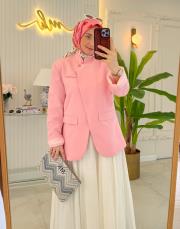 pembe pop blazer ceket