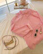 pembe pop blazer ceket 2