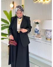 siyah pop blazer ceket 2
