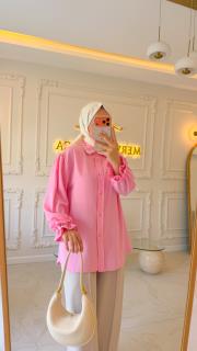pembe 409 papatya gömlek