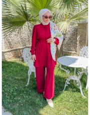 bordo mass  büzgülü takım 3